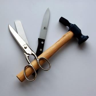 Gereedschappen handboekbinder