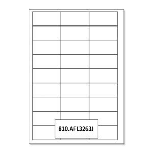 810.AFL3263J Zuurvrije zelfklevende archief labels / etiketten