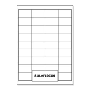810.AFL5030J Zuurvrije zelfklevende archief labels / etiketten