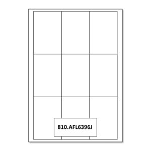810.AFL6396J Zuurvrije zelfklevende archief labels / etiketten
