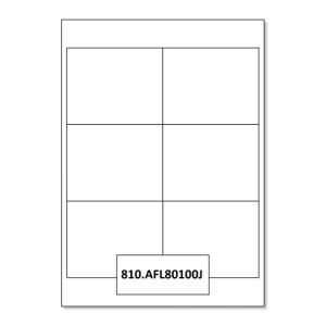 810.AFL80100J Zuurvrije zelfklevende archief labels / etiketten
